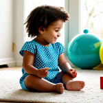 Learning Through Exploration (Ages 3-6)**

"A young child (ages 4-5) fully clothed in a modest and colorful playsuit, sitting on a rug surrounded by educational toys and books in a bright, home playroom. The child is engaged in building with blocks, showing focus and enjoyment.  Natural light streaming through a window.  Safe for work, appropriate content, family-friendly, professional photography, perfect anatomy, natural proportions, well-formed hands, proper finger count."

**