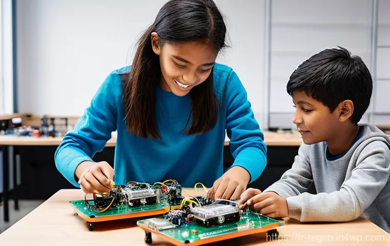 홈스쿨링에서의 협력적 프로젝트 운영 - **"A vibrant and collaborative scene of diverse homeschooling children, aged 8-14, and their parents... 홈스쿨링에서의 협력적 프로젝트 운영 - **"A vibrant and collaborative scene of diverse homeschooling children, aged 8-14, and their parents...