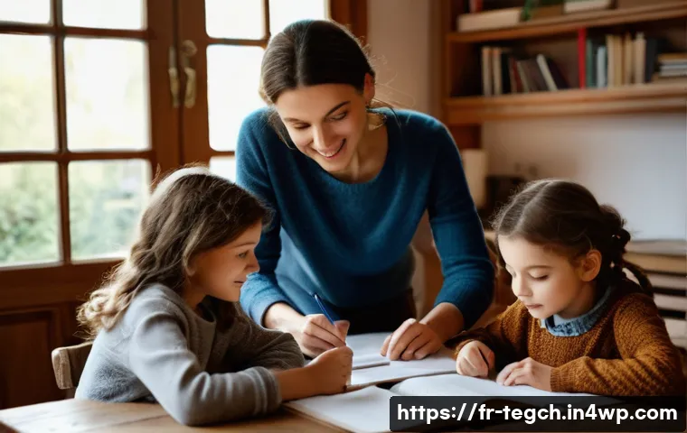 홈스쿨링의 법적 등록 방법 안내 - **Prompt 1: Cozy Homeschooling Day**
A warm and inviting scene inside a French home, depicting a...