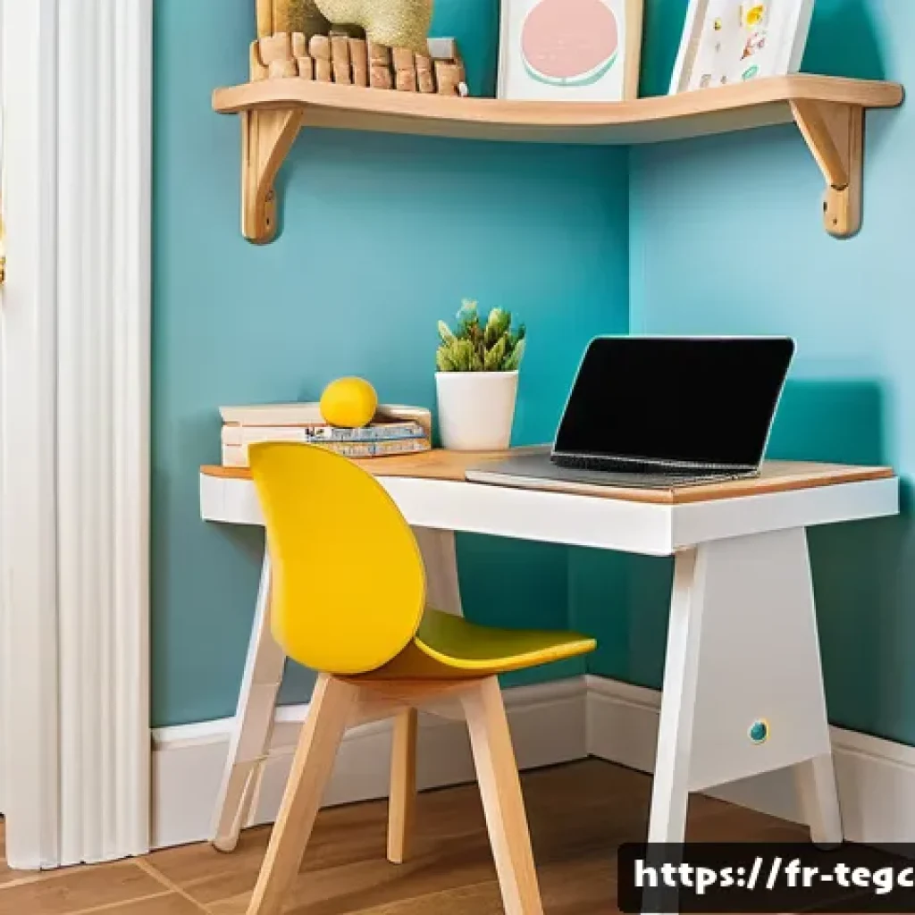 특별한 학습 요구를 가진 자녀를 위한 홈스쿨링 - A cozy, personalized homeschooling study corner for a child with special educational needs, featurin...