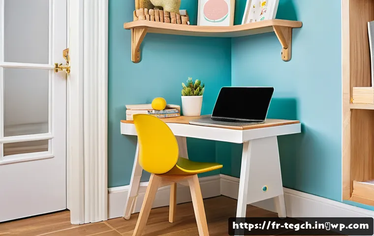 특별한 학습 요구를 가진 자녀를 위한 홈스쿨링 - A cozy, personalized homeschooling study corner for a child with special educational needs, featurin...